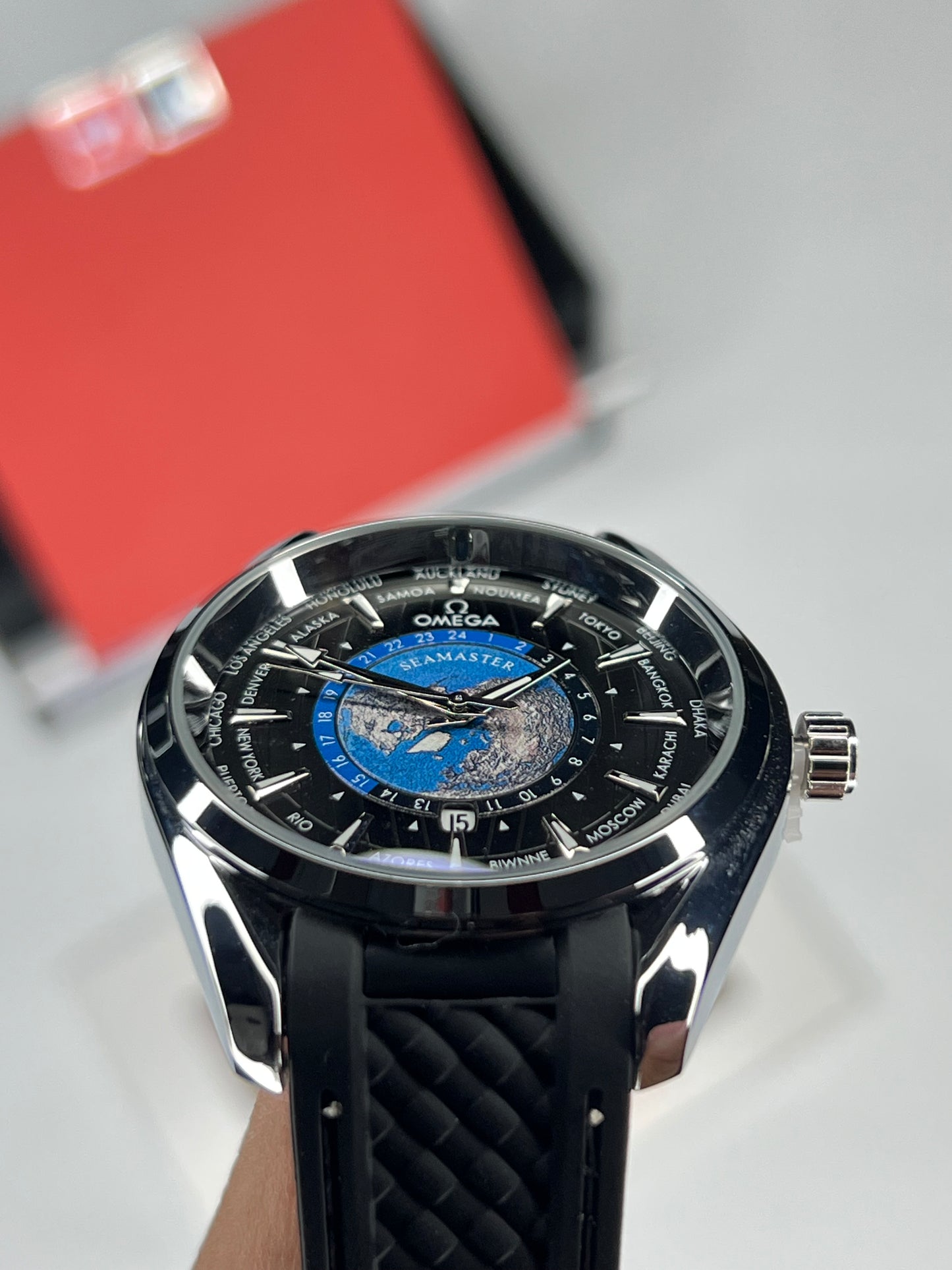 OMG Silver Case black dial