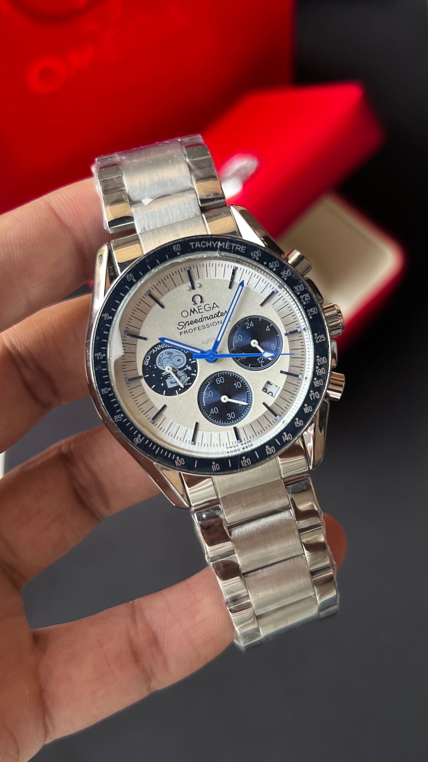Omg Speedmaster Snoopy Edt. ( Blueish)
