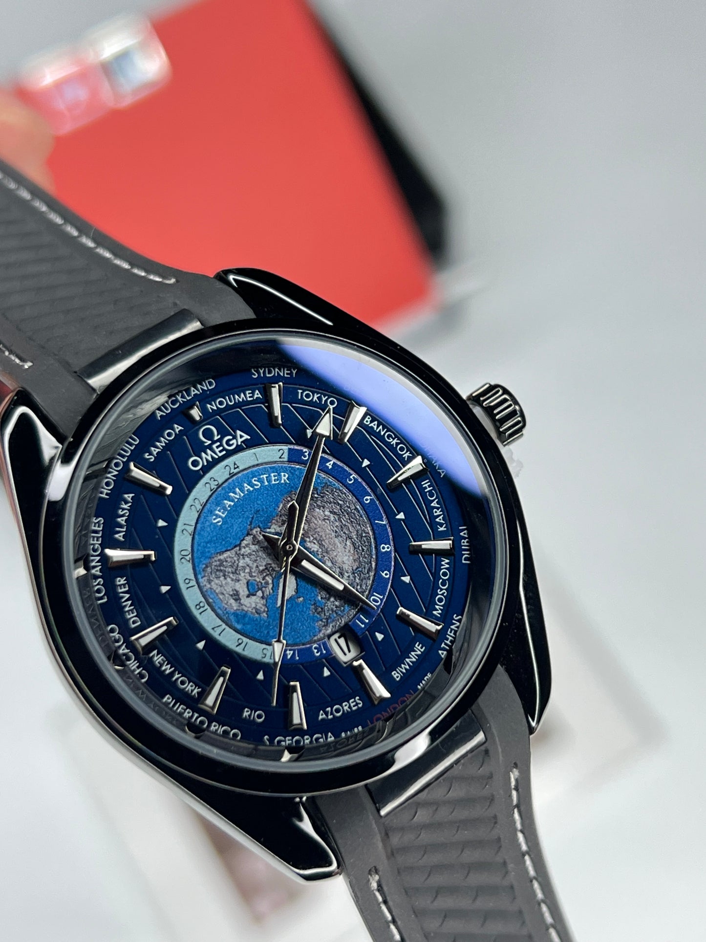 OMG Black Case Blue Dial