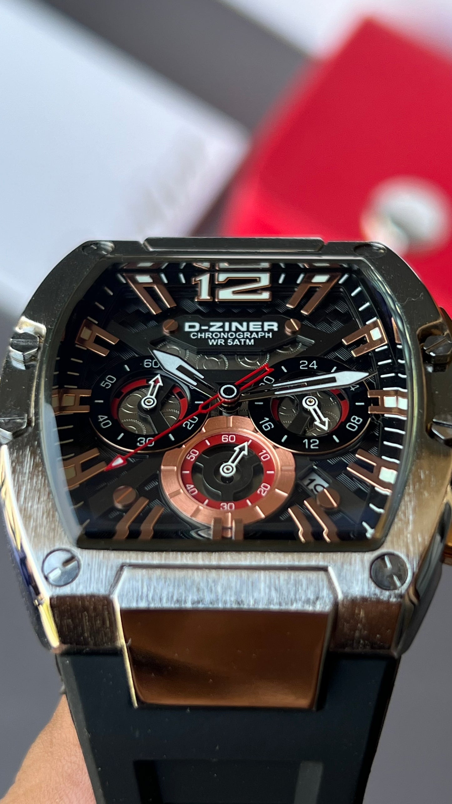 DZ chronograph ( Original ) Silver Case