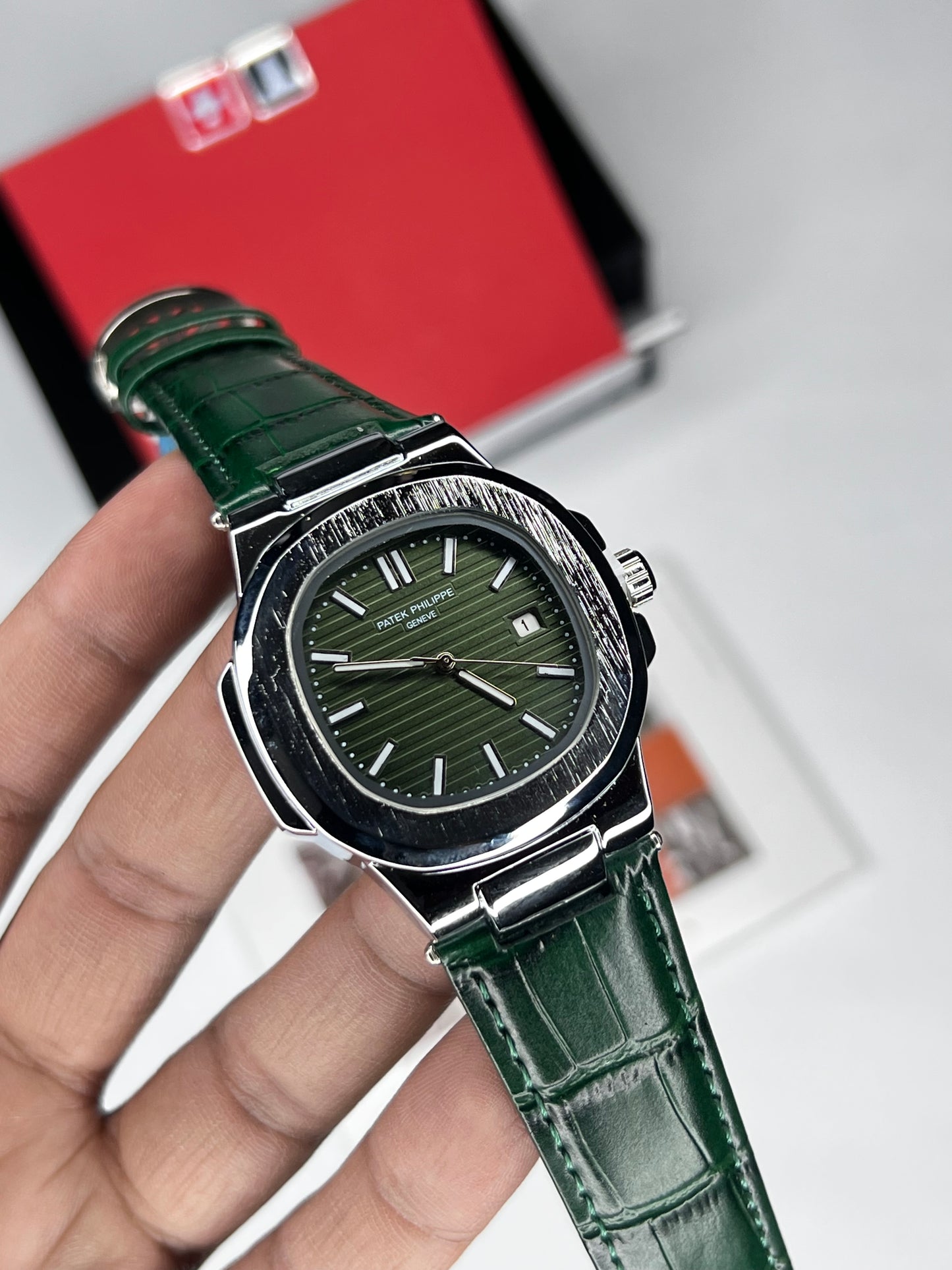 PP Nautilus Green ( Leather Strap )