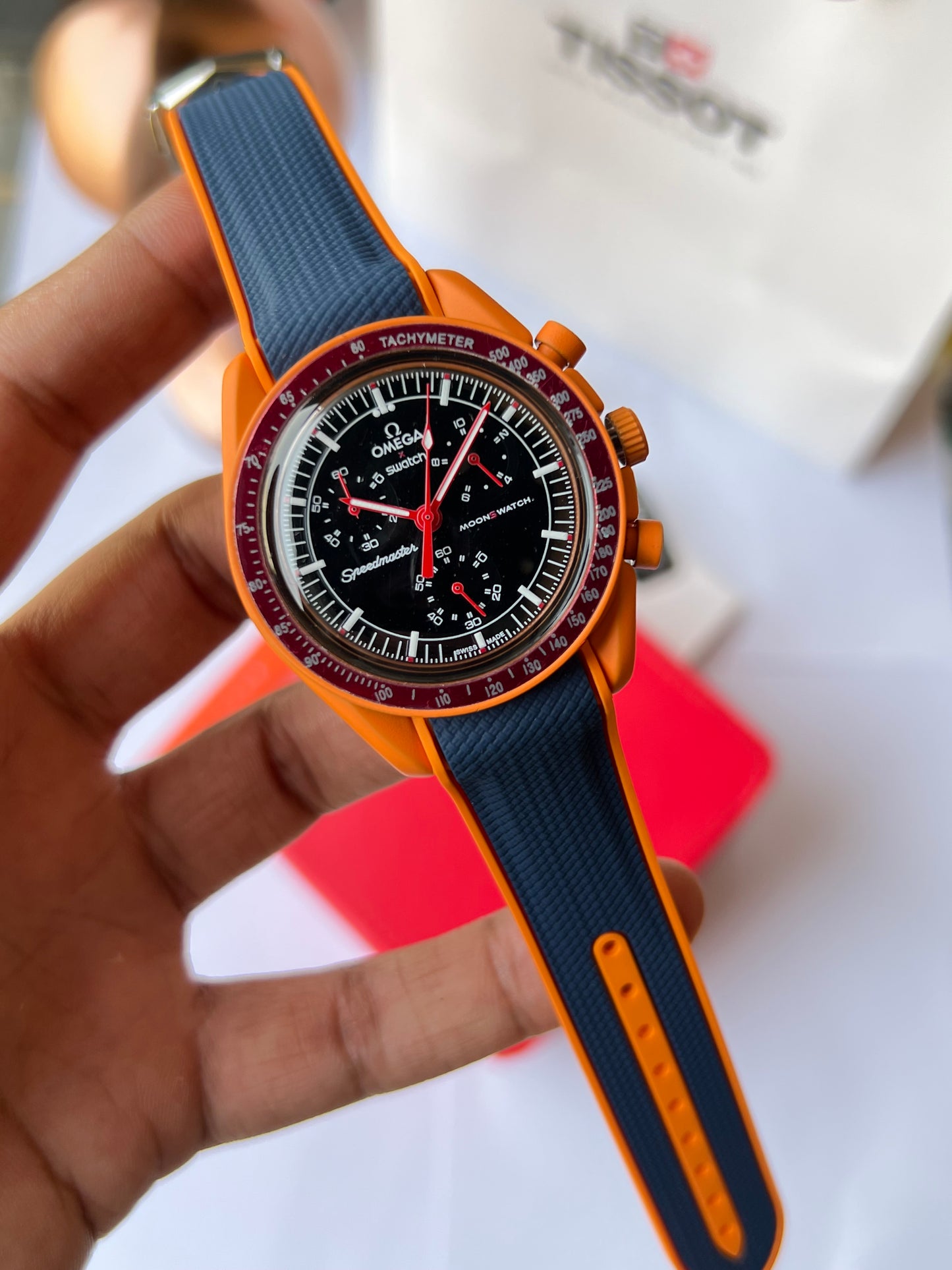 Omega Swatch Lava