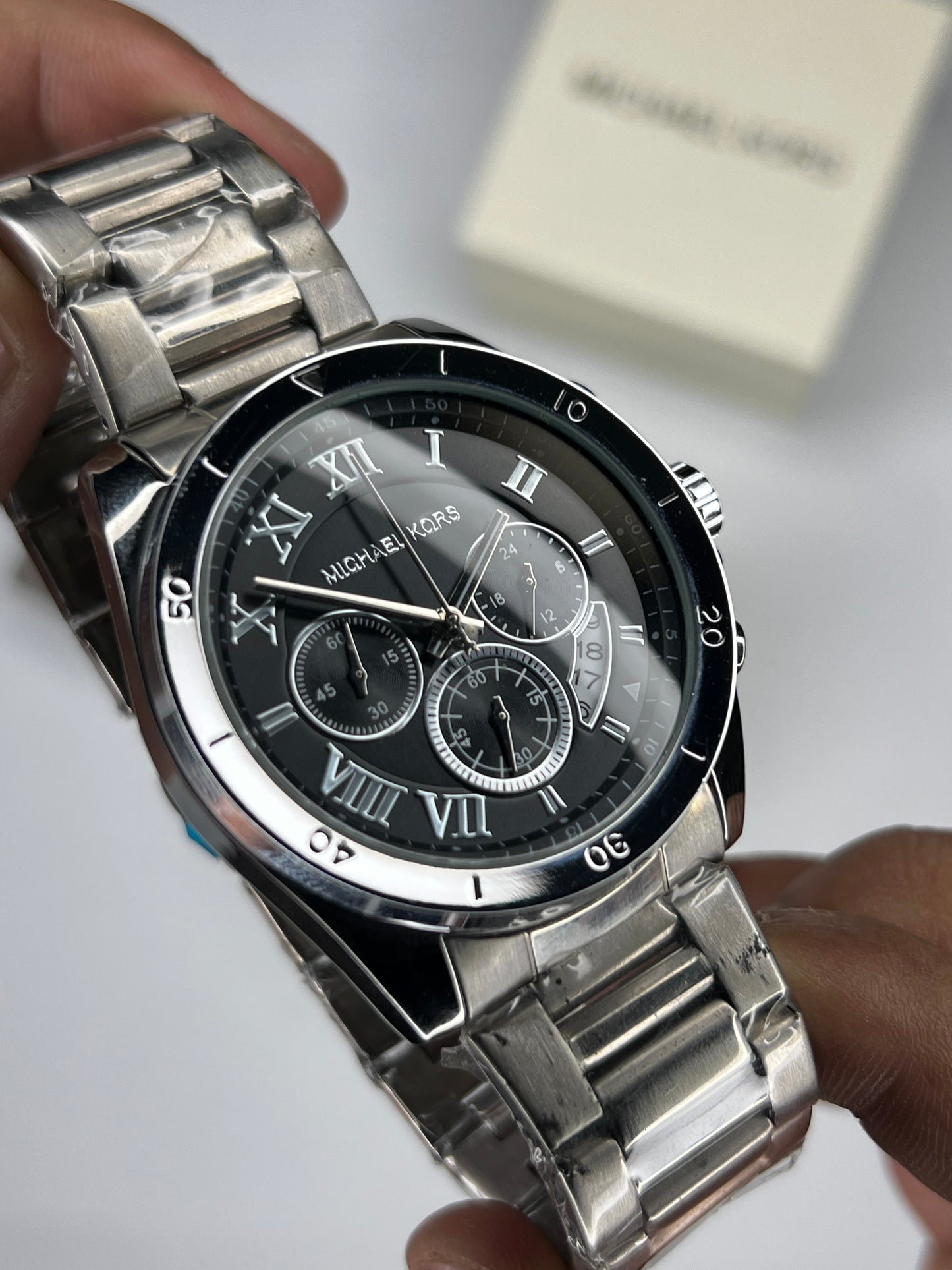 MK Silver Chronograph