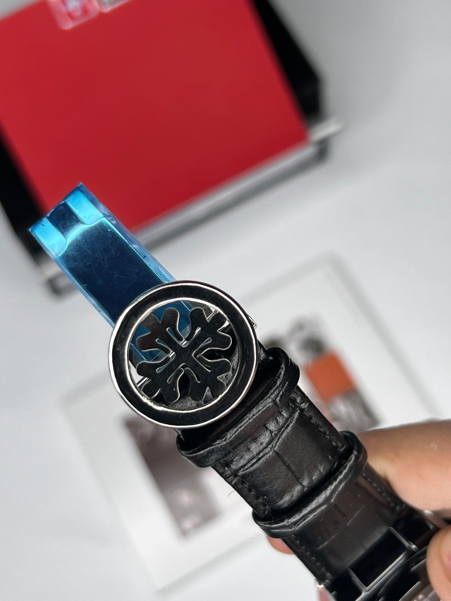 PP Nautilus Black ( Leather Strap )