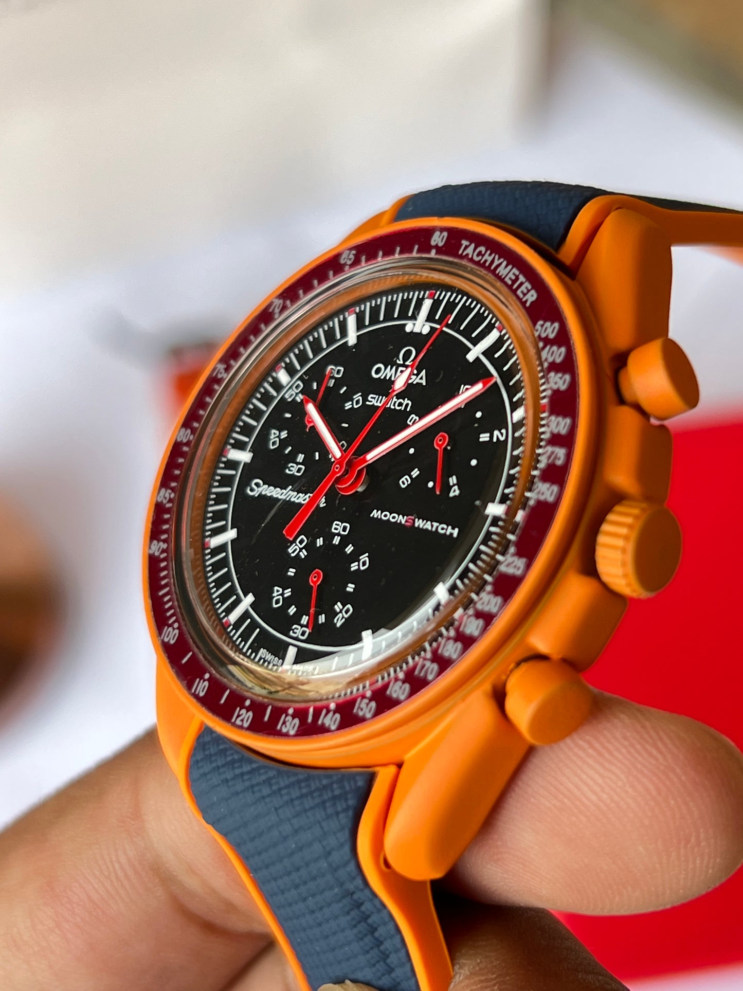 Omega Swatch Lava