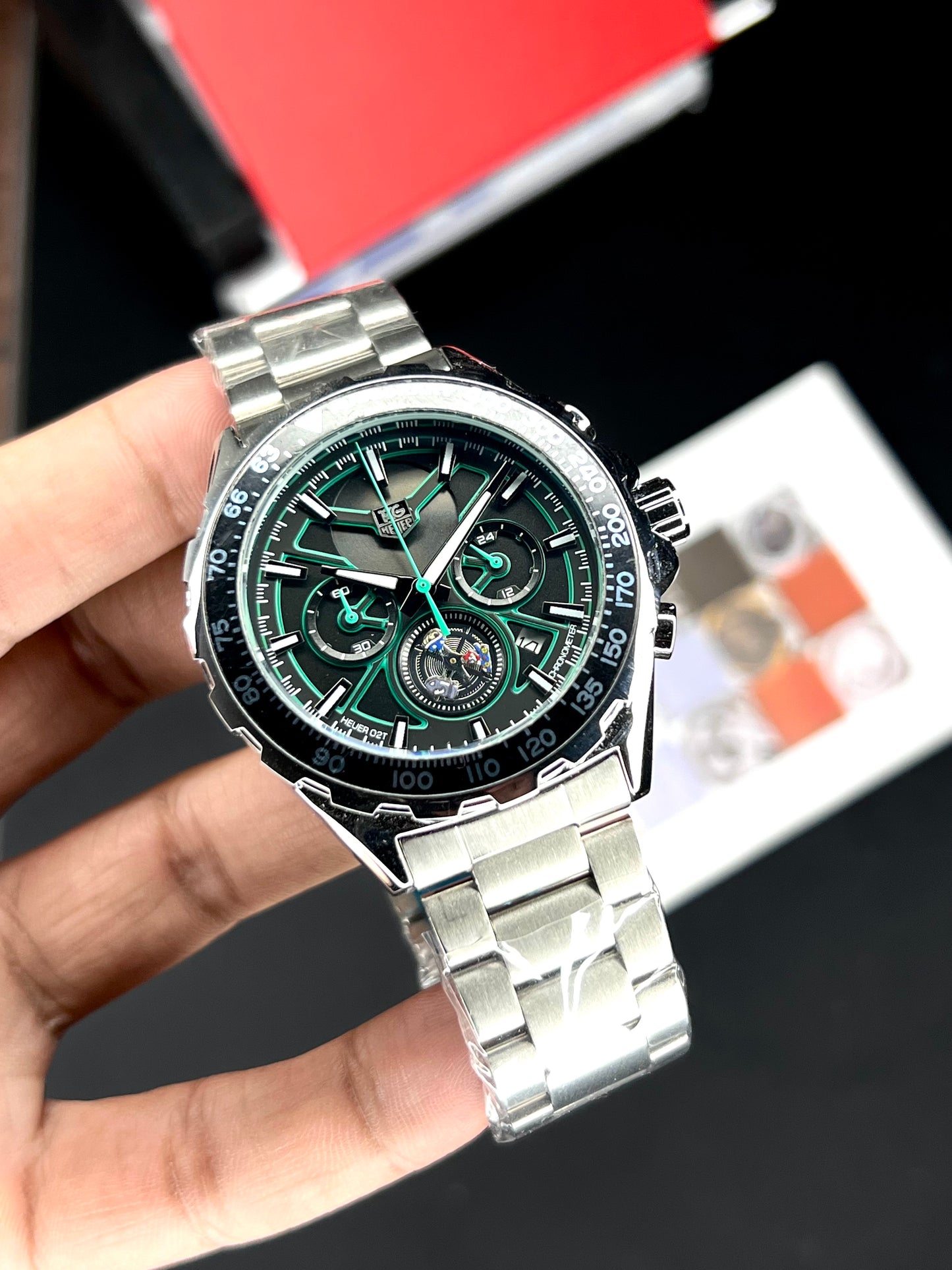 Tag Ori Green Silver Body