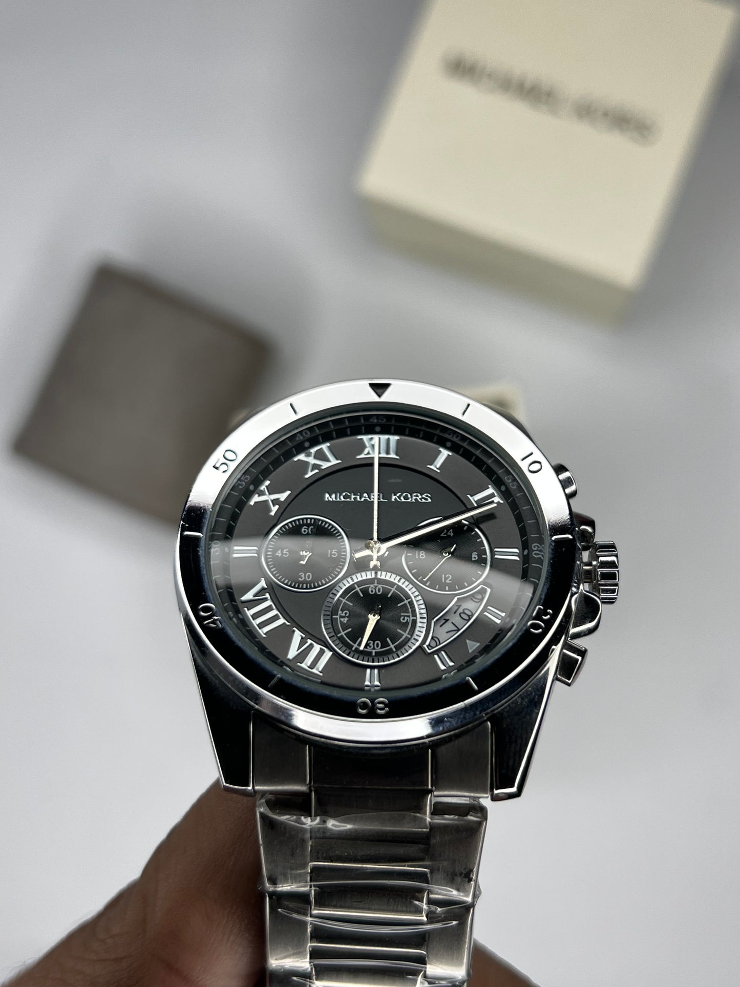 MK Silver Chronograph