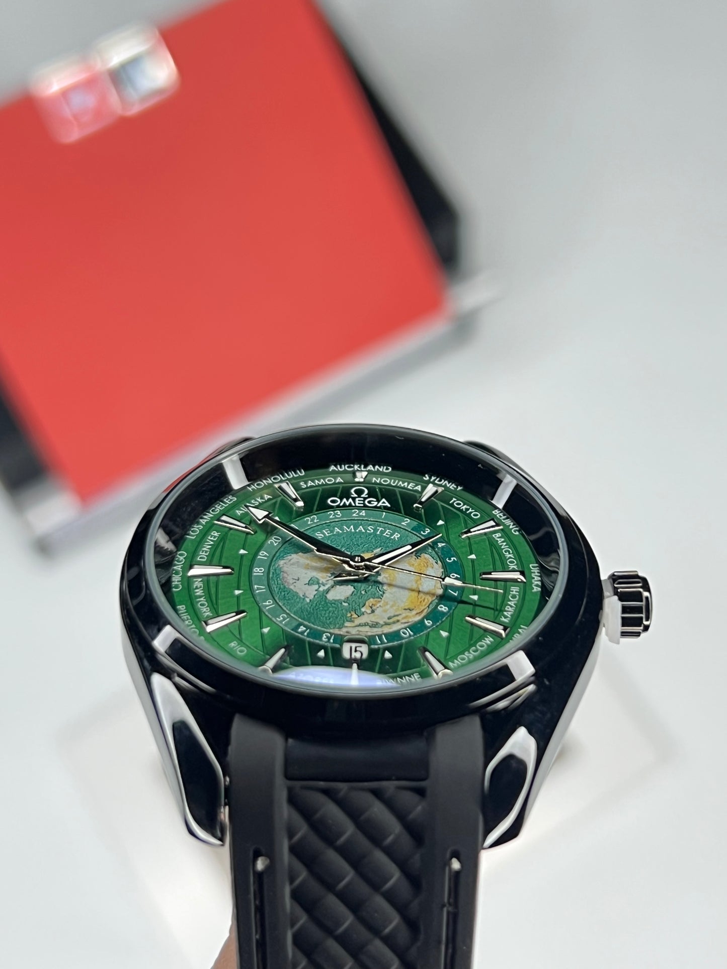 OMG Black Case Green dial