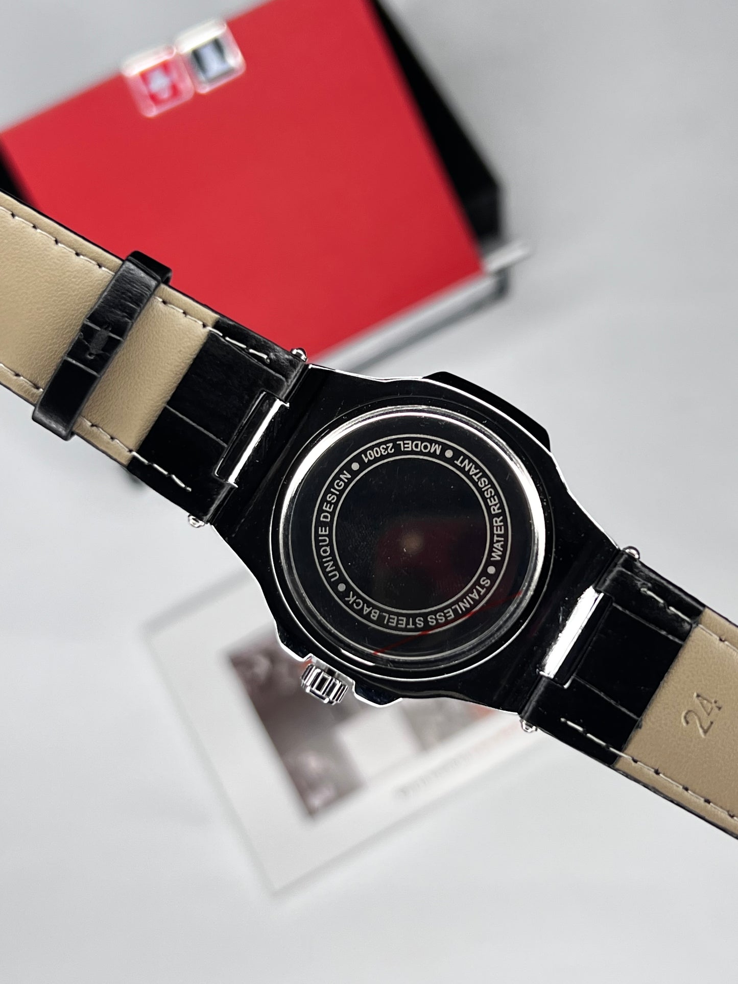 PP Nautilus Black ( Leather Strap )