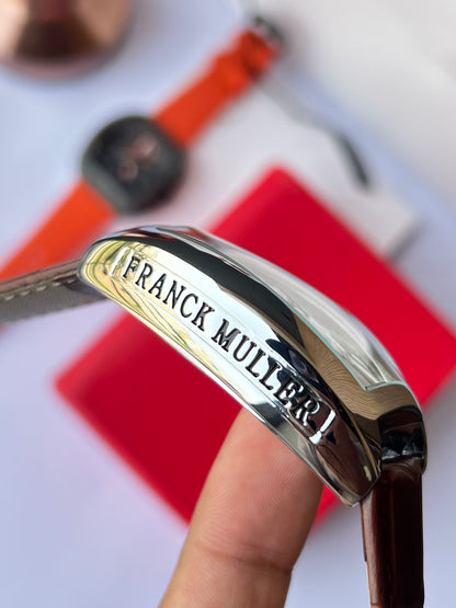 Franck M Roman Numerals (Silver Case White dial)