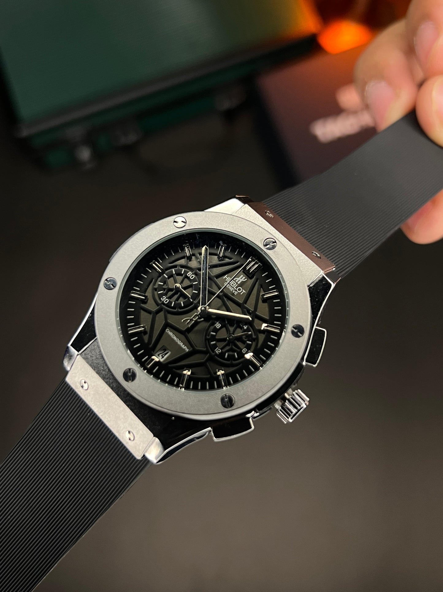 Hublt Spider Dial ( Black)