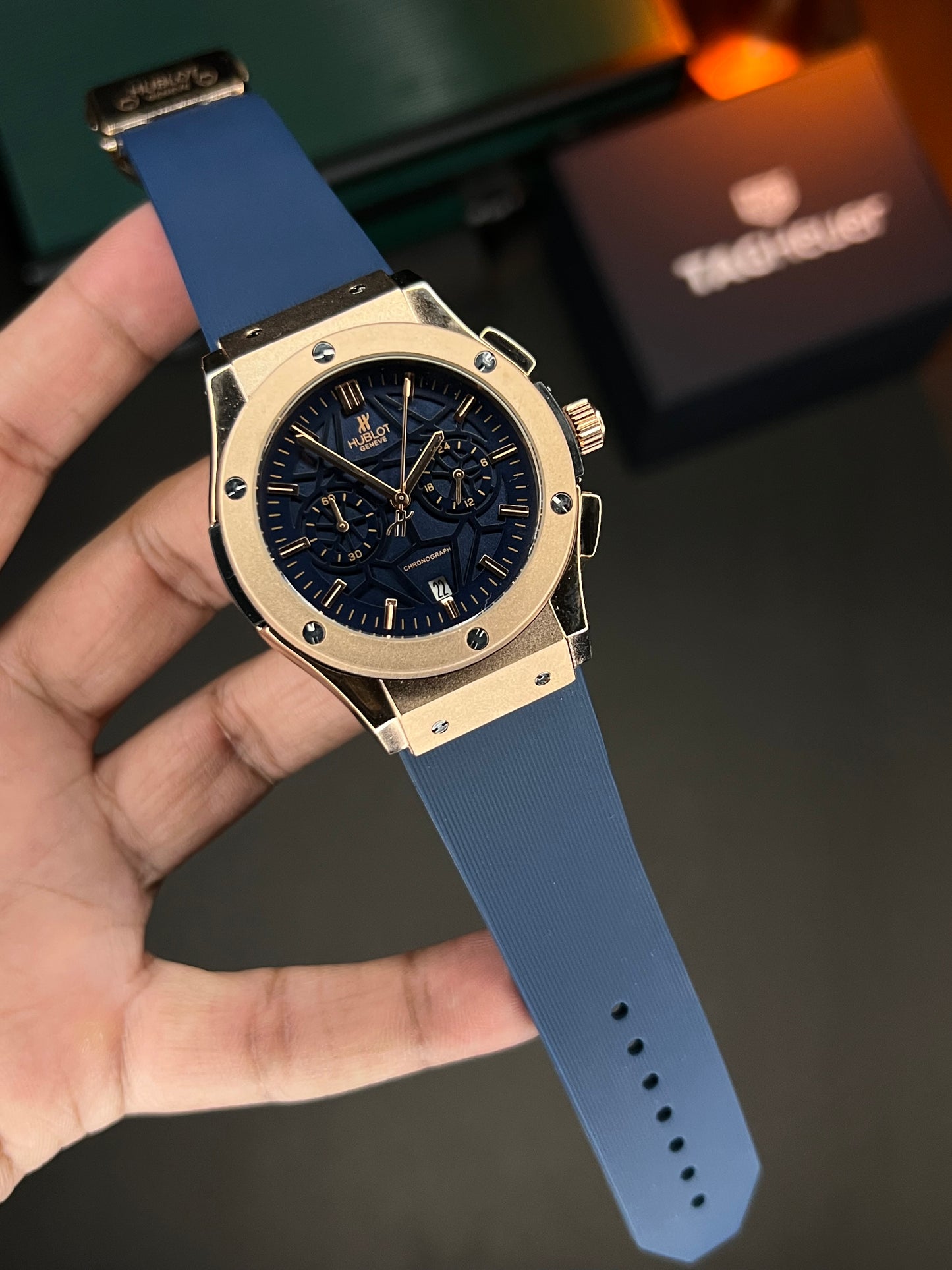 Hublt Spider Dial ( Blue)