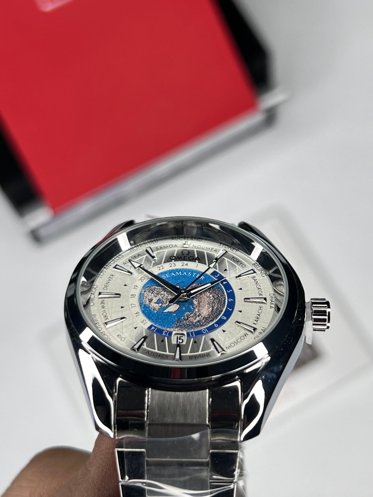 OMG SeaMaster World Silver Dial
