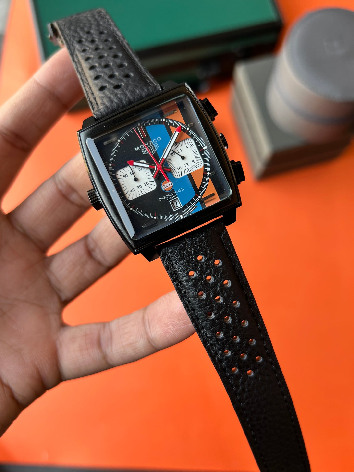 Tag Monaco Gulf All Chronograph working