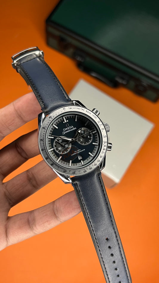 Omega 57 SM Blue Dial with blue Strap