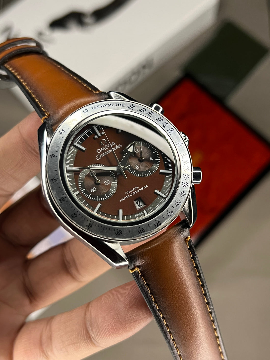 Omega Speedmaster Choco Brown