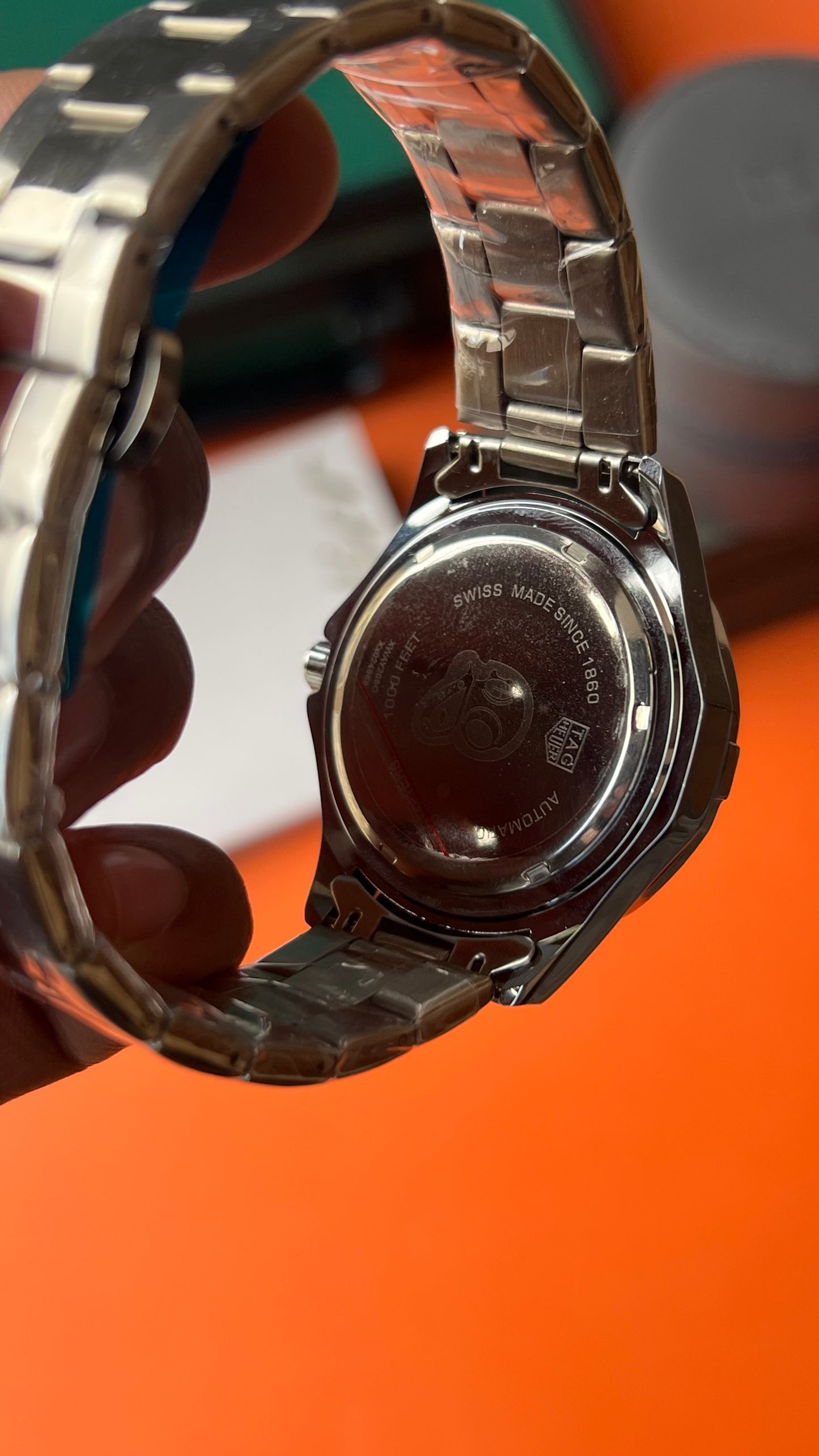 Tag Aquaracer Green ( Chain )