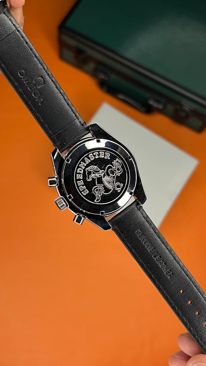 Omega 57 SM ( Silver Dial) black strap