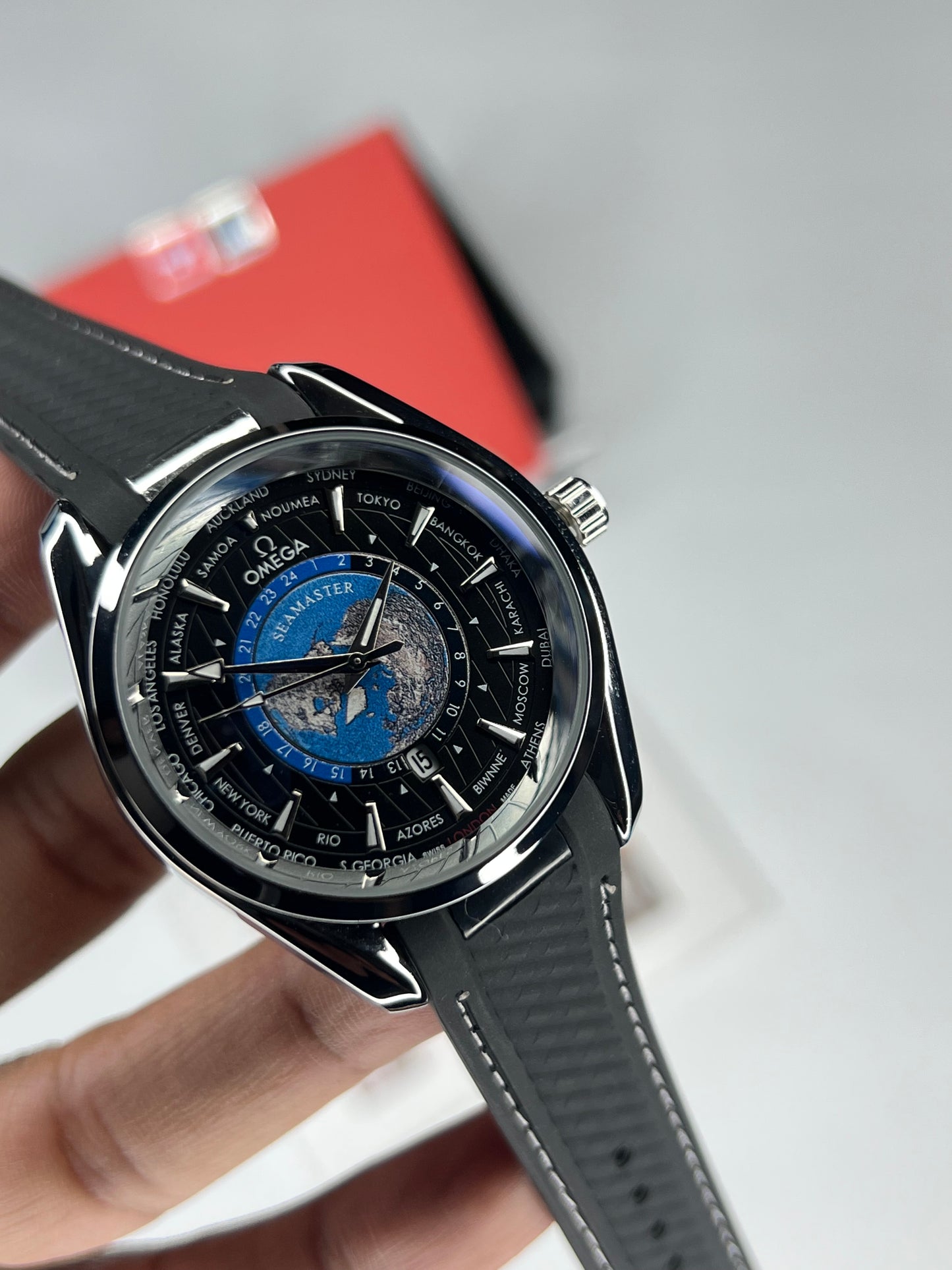 OMG Silver Case black dial