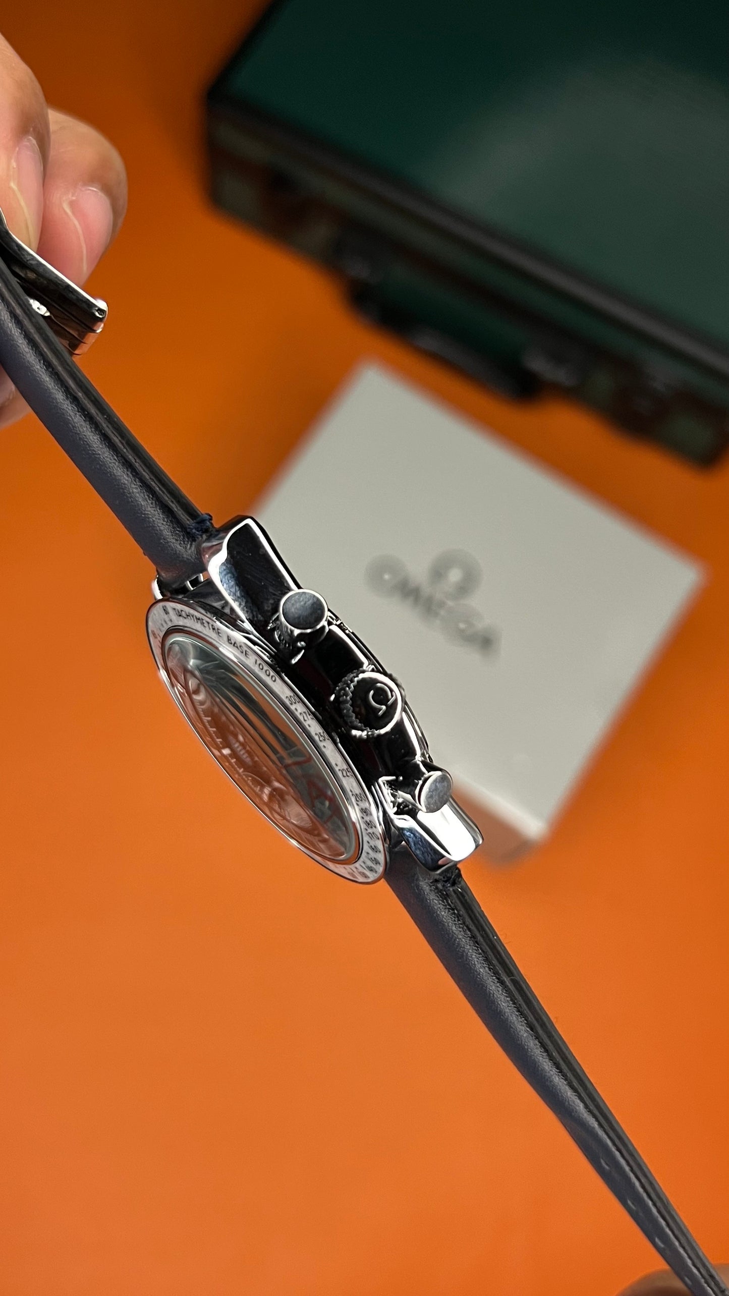 Omega 57 SM Blue Dial with blue Strap