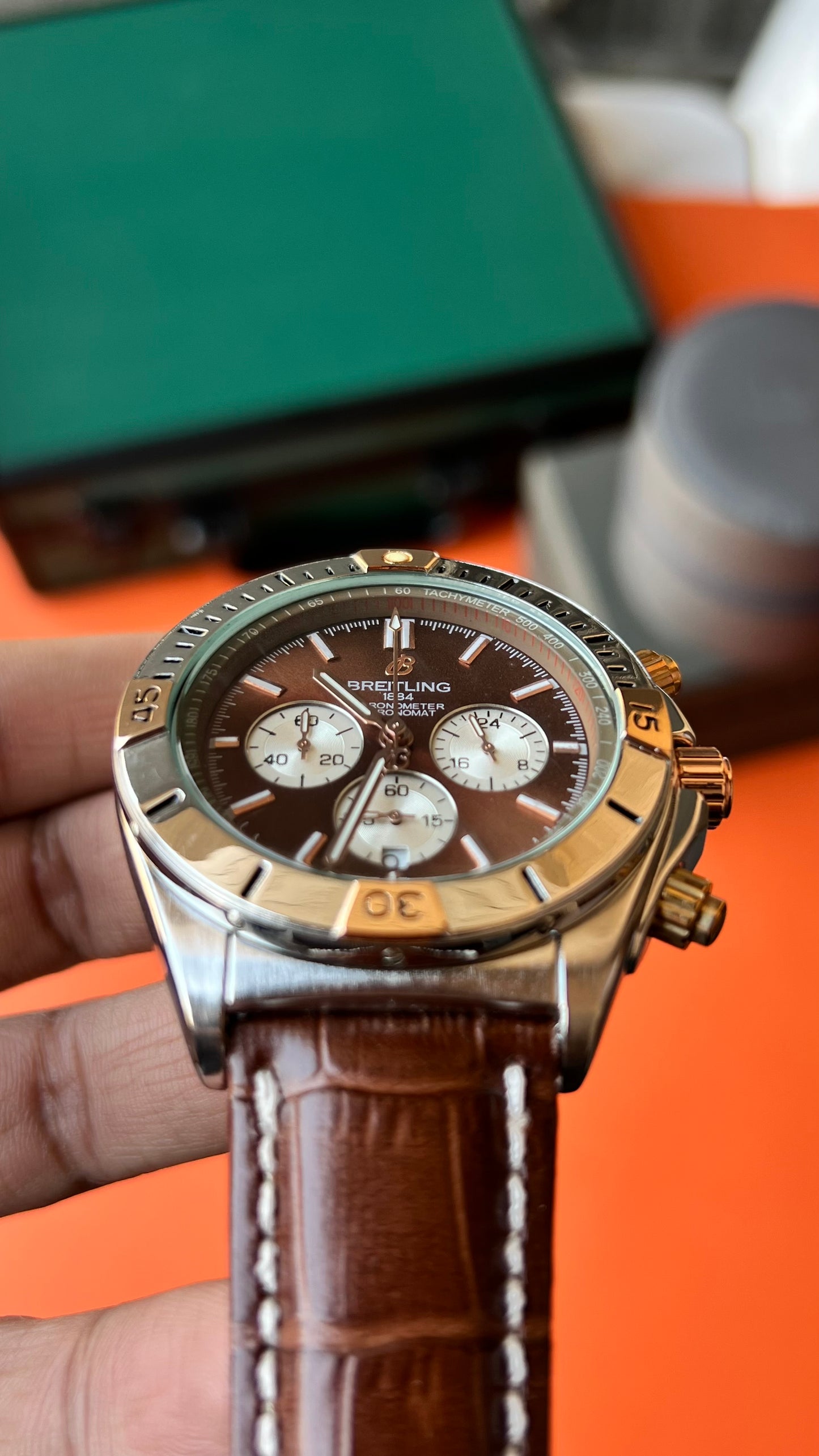 Bret-Ling Brown Chronograph