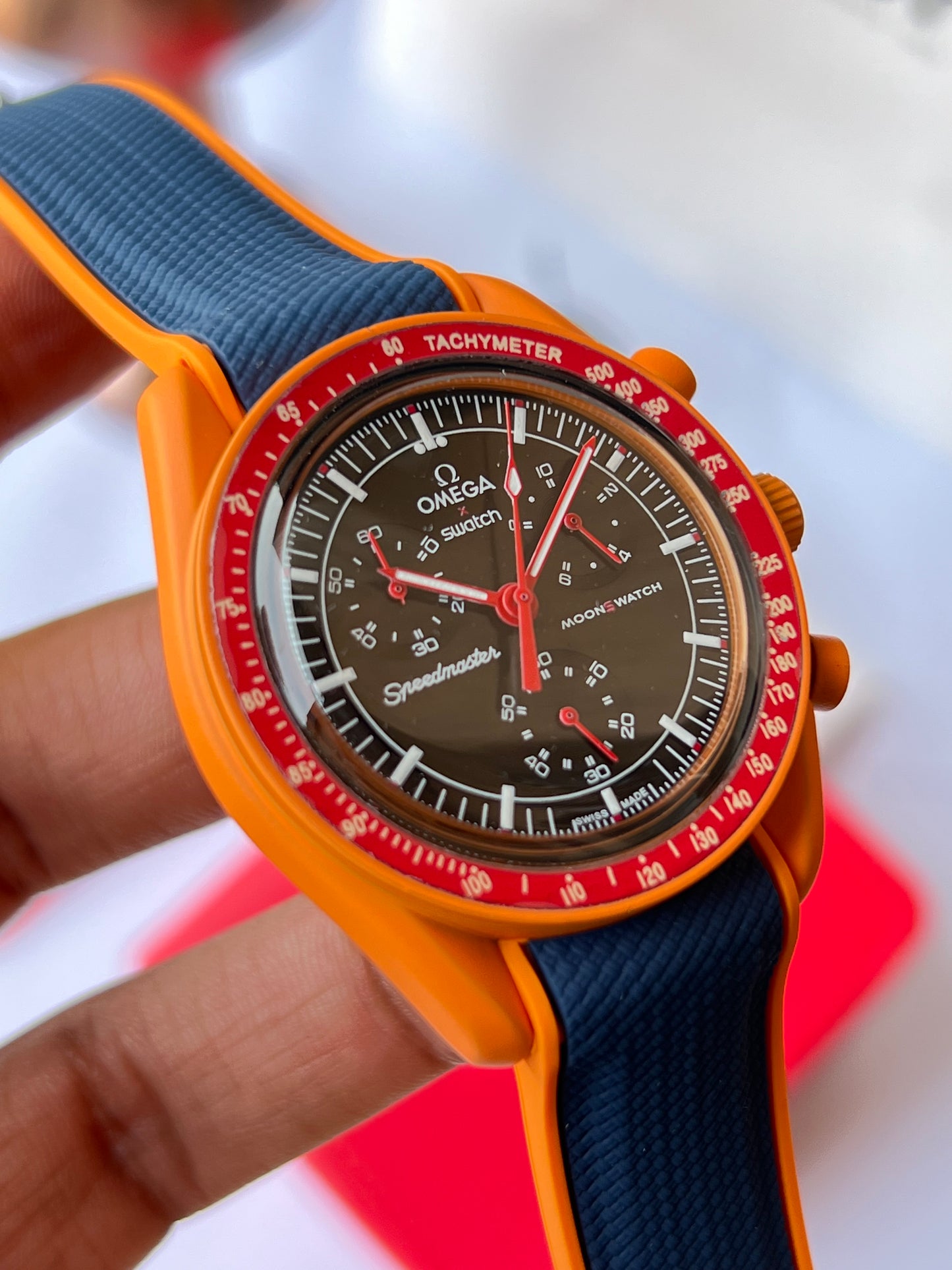 Omega Swatch Lava