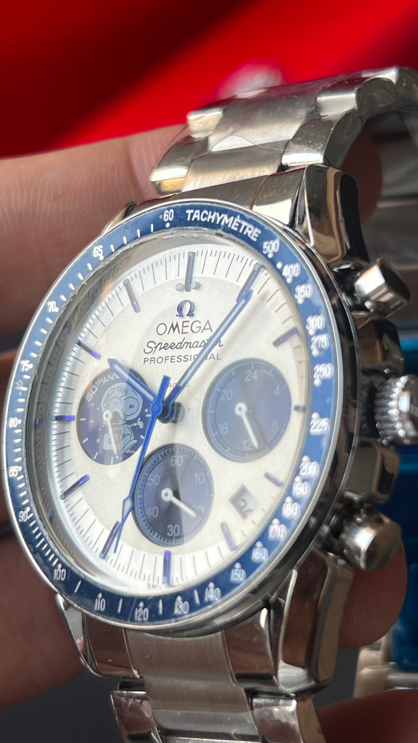 Omg Speedmaster Snoopy Edt. ( Blueish)