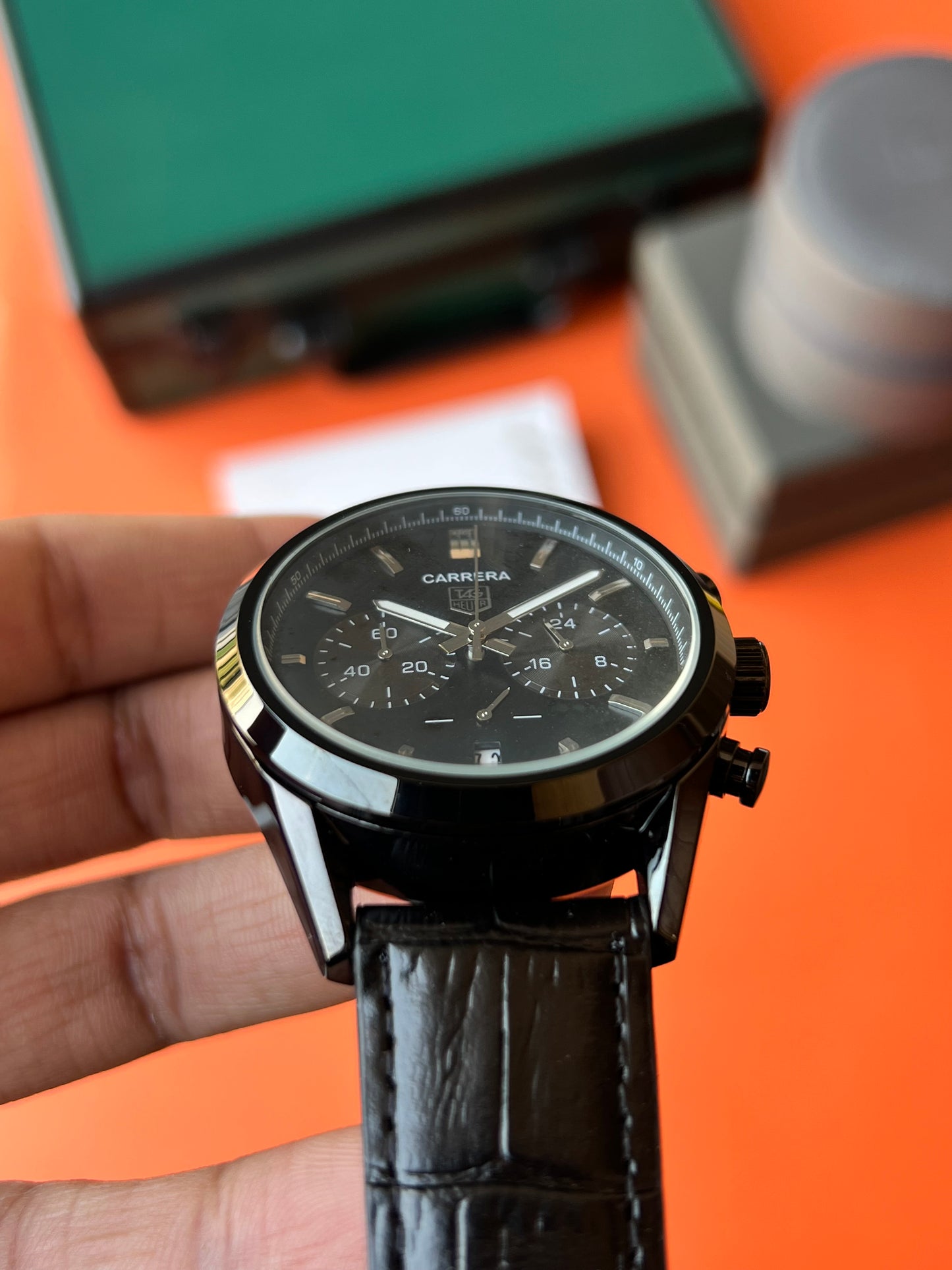 Tag Carrera Chronograph ( All Black )