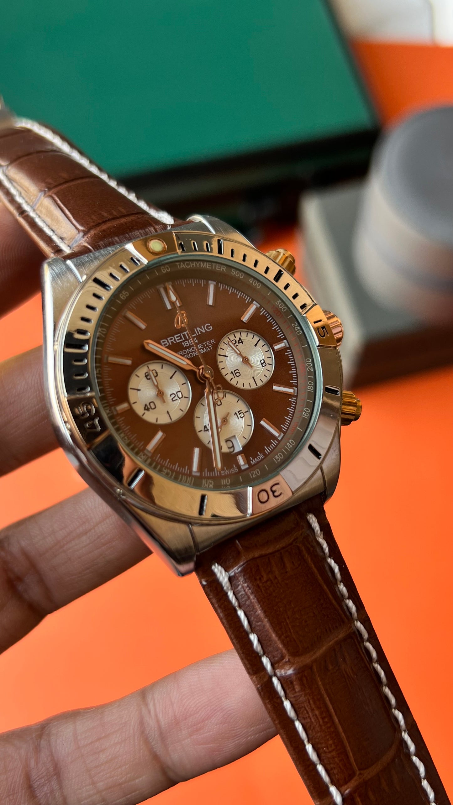 Bret-Ling Brown Chronograph